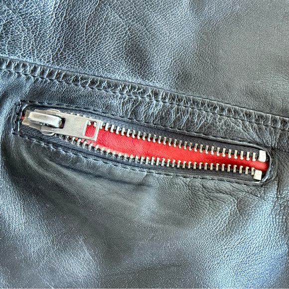 ⭐️Mauritius Leather Moto Jacket w Stars⭐️ - Picture 11 of 16